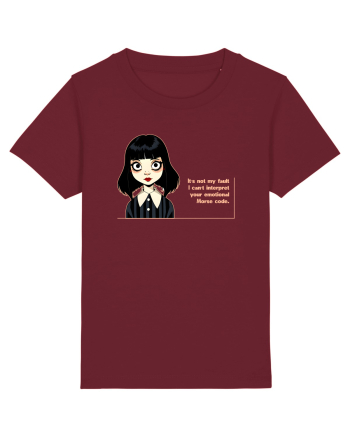 Wednesday  - It`s not my fault - citat  Burgundy