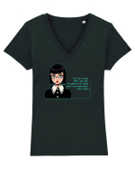 Wednesday  - Use the words little and girl Tricou mânecă scurtă guler V Damă Evoker