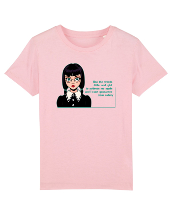 Wednesday  - Use the words little and girl Cotton Pink