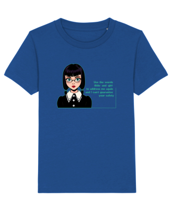 Wednesday  - Use the words little and girl Majorelle Blue