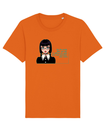 Wednesday  - Use the words little and girl Bright Orange