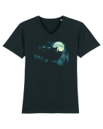 LUPI - LUNA _ SCARY Tricou mânecă scurtă guler V Bărbat Presenter