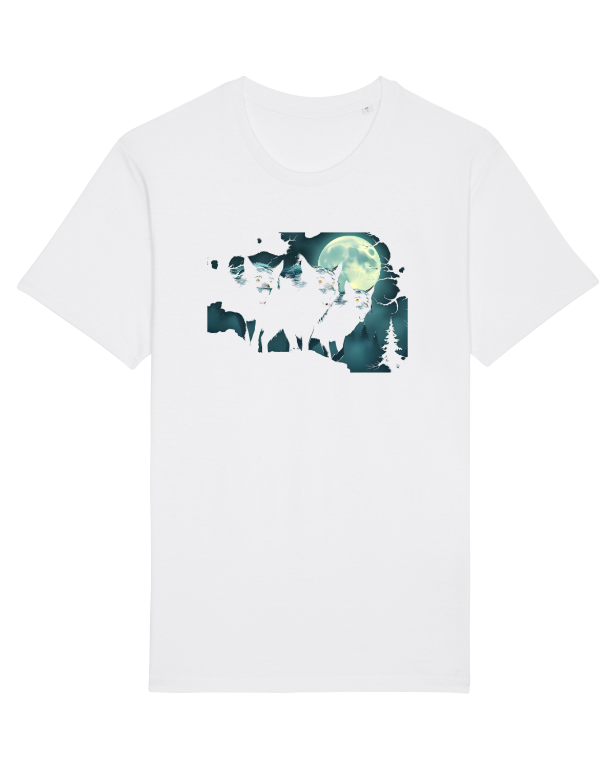 Tricou mânecă scurtă Unisex Rocker White