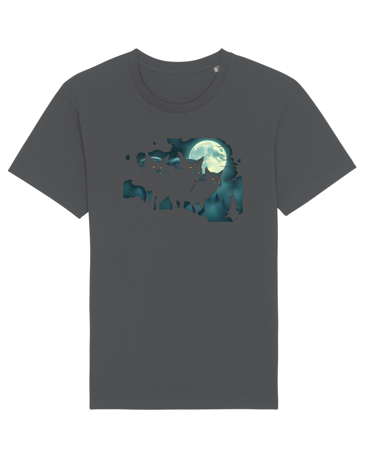 Tricou mânecă scurtă Unisex Rocker Anthracite