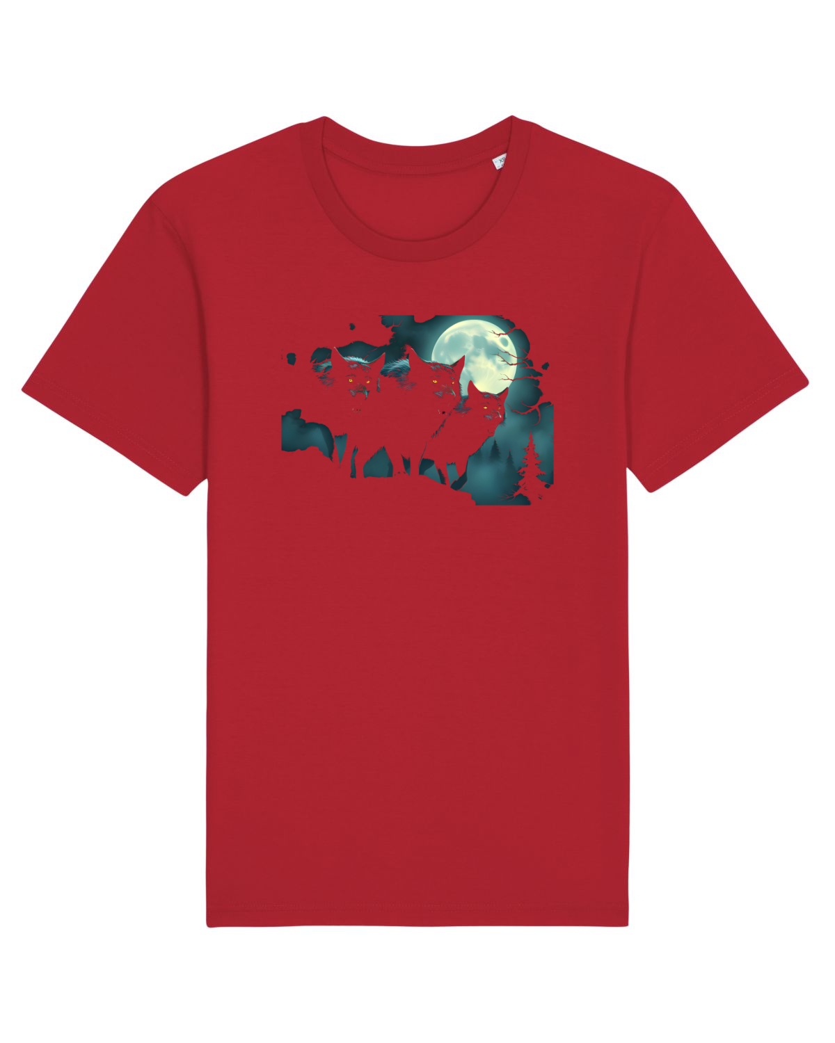 Tricou mânecă scurtă Unisex Rocker Red