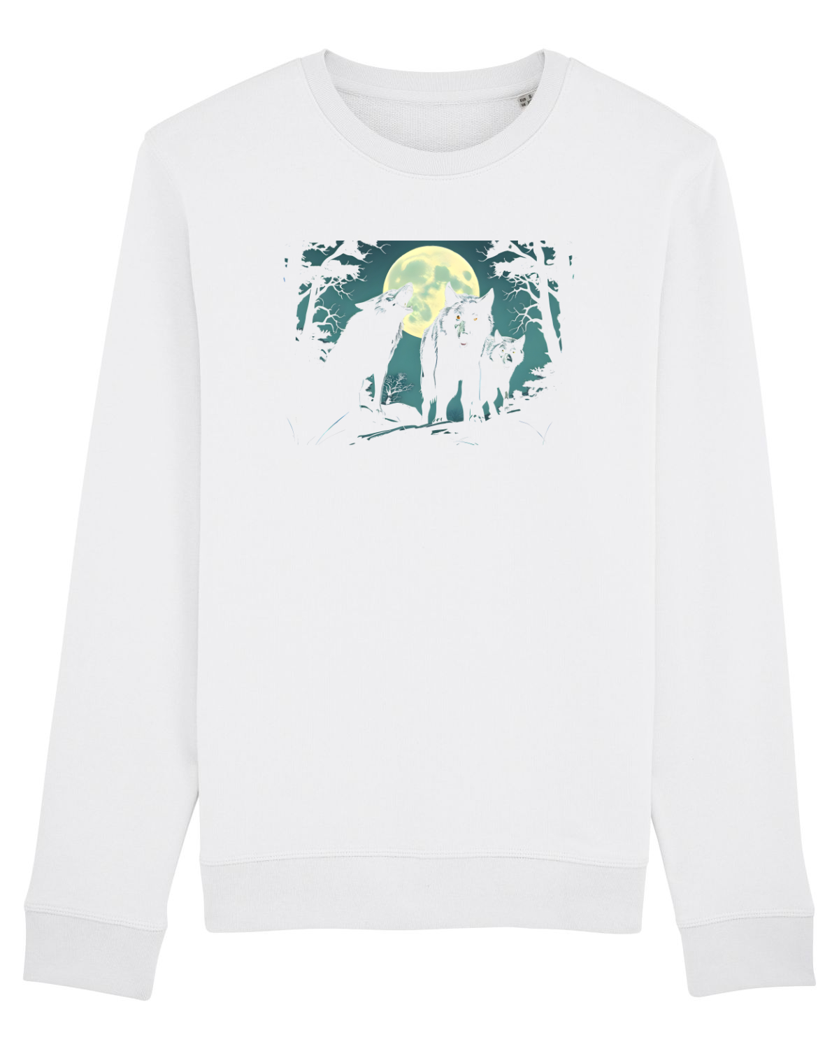 Bluză mânecă lungă Unisex Rise White