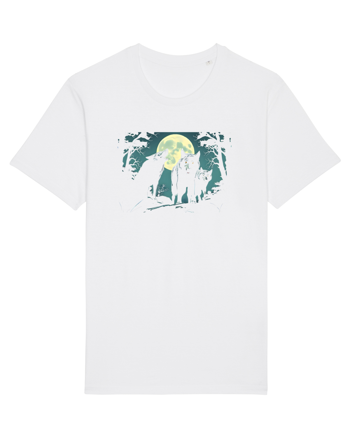 Tricou mânecă scurtă Unisex Rocker White