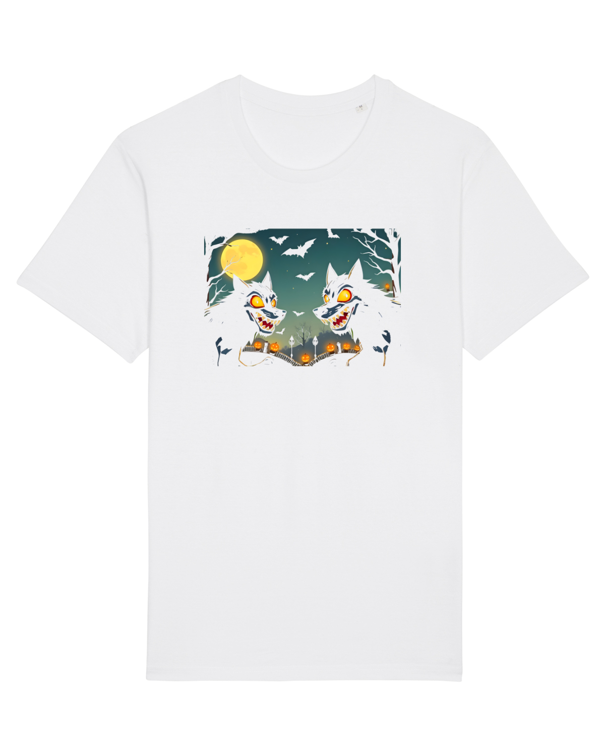 Tricou mânecă scurtă Unisex Rocker White