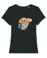 MUMMY - WHAT HIEROGLYPH IS THAT?!? Tricou mânecă scurtă guler larg fitted Damă Expresser