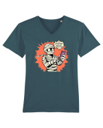 LIVE STREAMING ON TIK TOK: MUMMY UNBOXING! Tricou mânecă scurtă guler V Bărbat Presenter