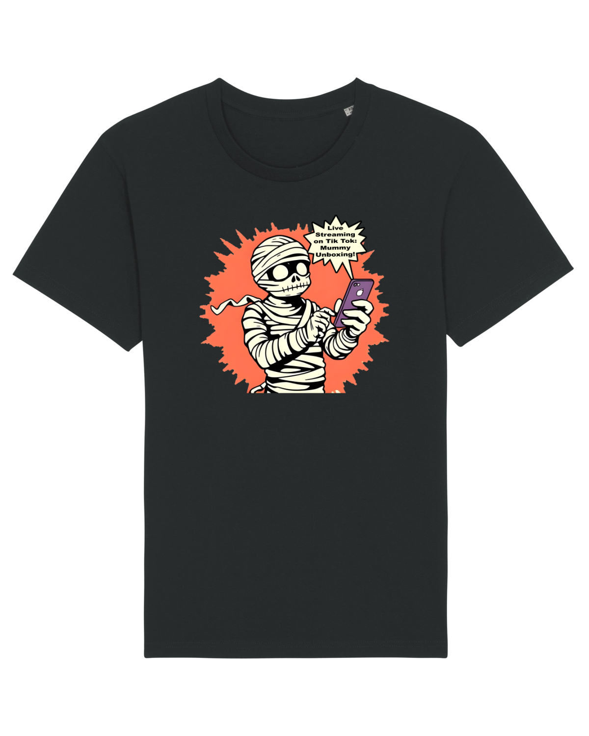 Tricou mânecă scurtă Unisex Rocker Black