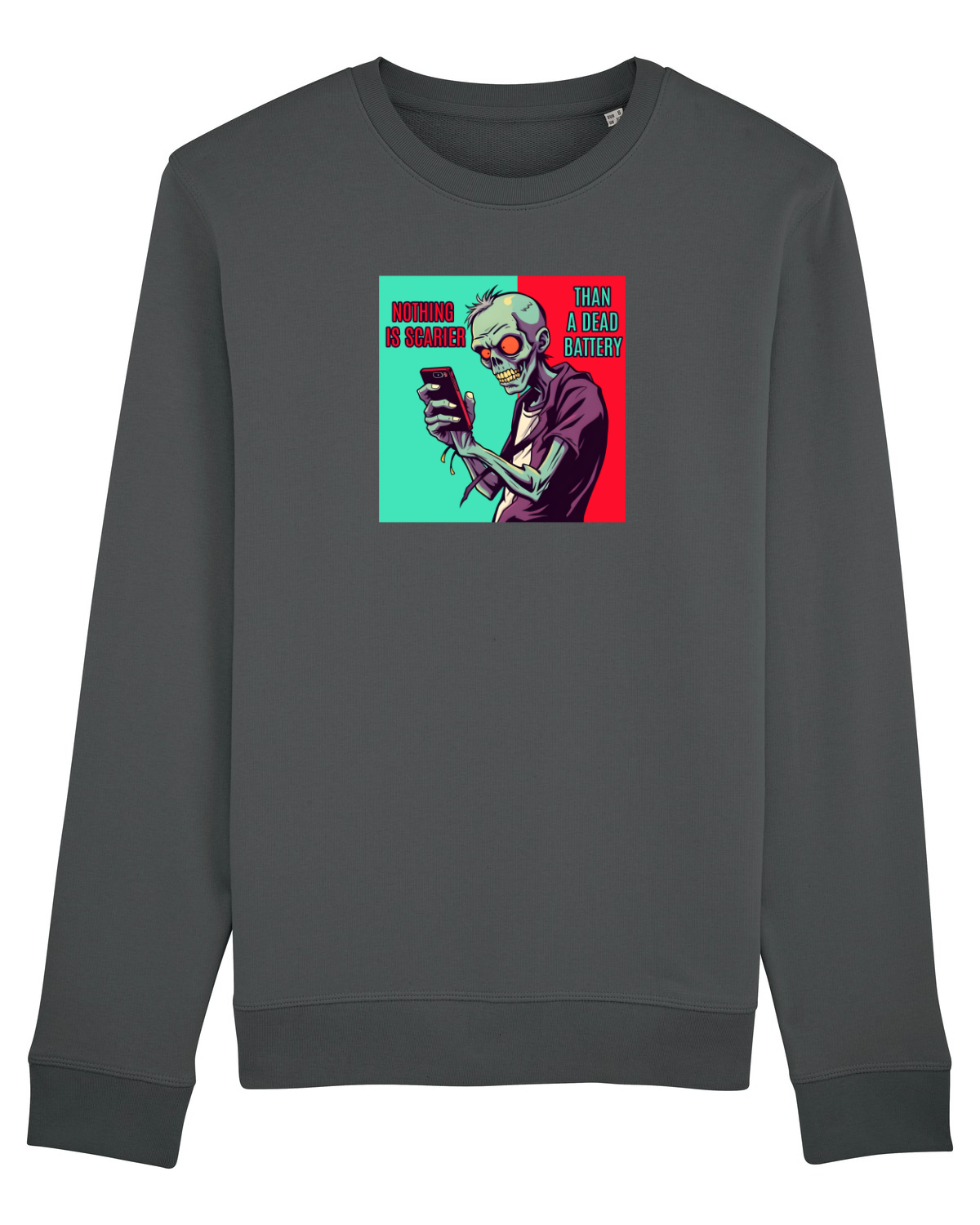 Bluză mânecă lungă Unisex Rise Anthracite