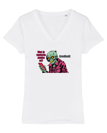 WHAT VEGETARIAN ZOMBIES EAT? GRRAAAIIINSSS! White