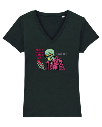 WHAT VEGETARIAN ZOMBIES EAT? GRRAAAIIINSSS! Black