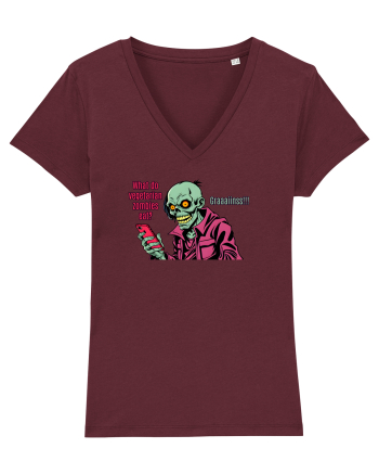 WHAT VEGETARIAN ZOMBIES EAT? GRRAAAIIINSSS! Burgundy