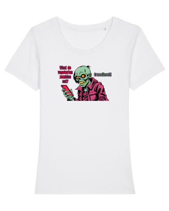 WHAT VEGETARIAN ZOMBIES EAT? GRRAAAIIINSSS! White