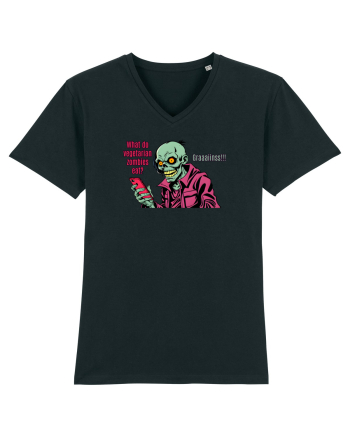 WHAT VEGETARIAN ZOMBIES EAT? GRRAAAIIINSSS! Black