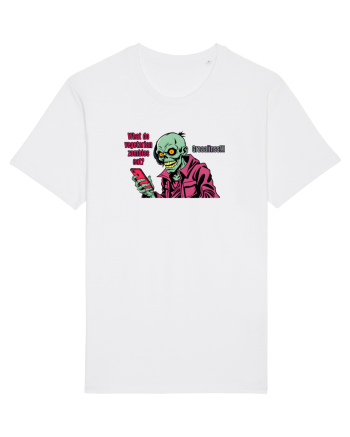 WHAT VEGETARIAN ZOMBIES EAT? GRRAAAIIINSSS! White