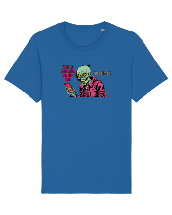 WHAT VEGETARIAN ZOMBIES EAT? GRRAAAIIINSSS! Royal Blue