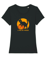 PISICA & DOVLEAC - SILUETA - A WEE BIT WICKED 2 Tricou mânecă scurtă guler larg fitted Damă Expresser