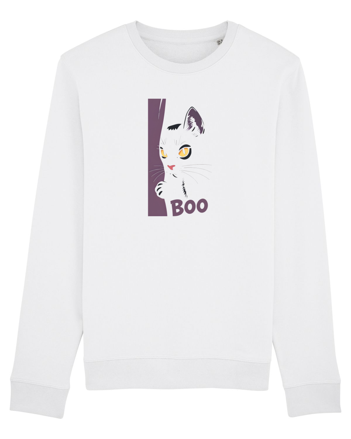 Bluză mânecă lungă Unisex Rise White