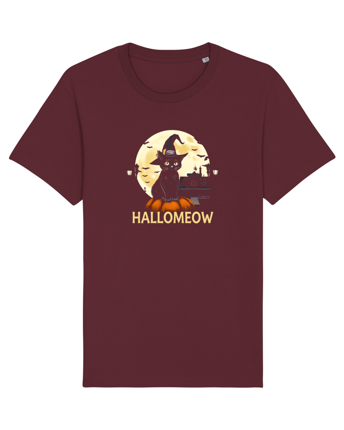 Tricou mânecă scurtă Unisex Rocker Burgundy