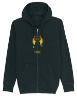 PISICA NEAGRA, ORA 13 / CEASUL  RAU Hanorac cu fermoar Unisex Connector