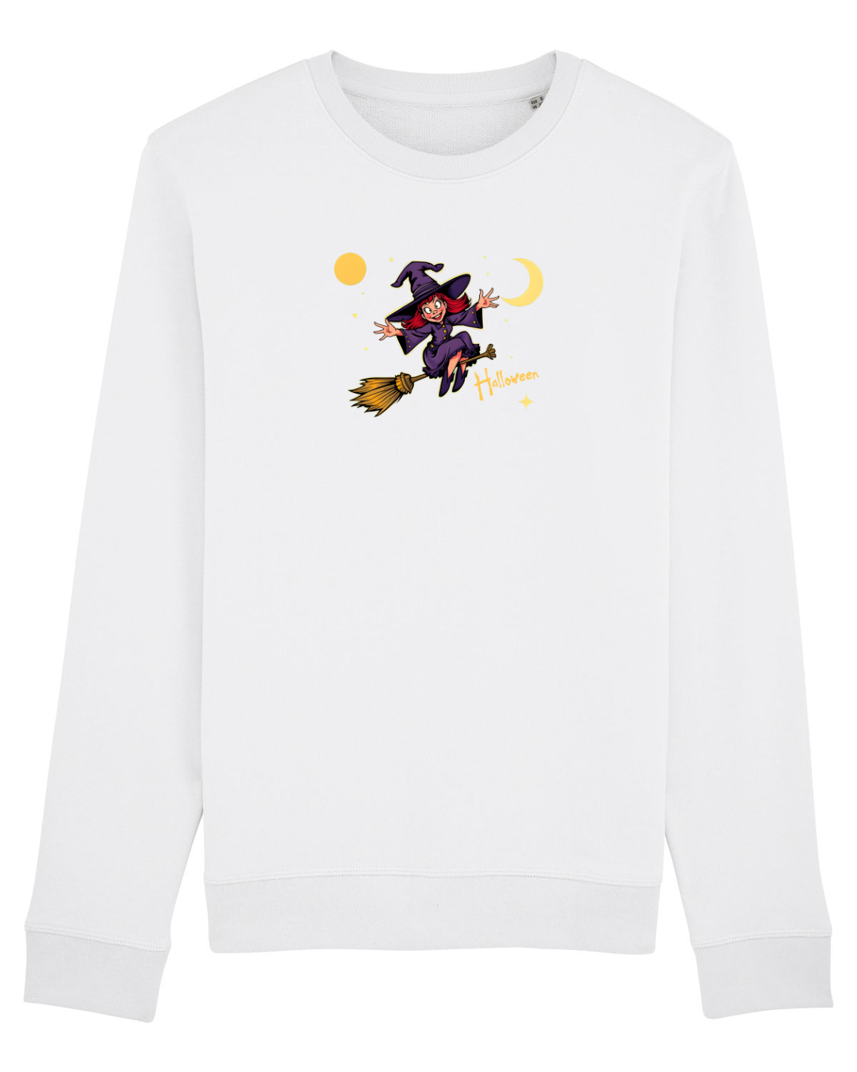 Bluză mânecă lungă Unisex Rise White