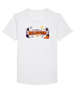 HAPPY HALLOWEEN - inimioare, casute, dovleci, luna plina Tricou mânecă scurtă guler larg Bărbat Skater