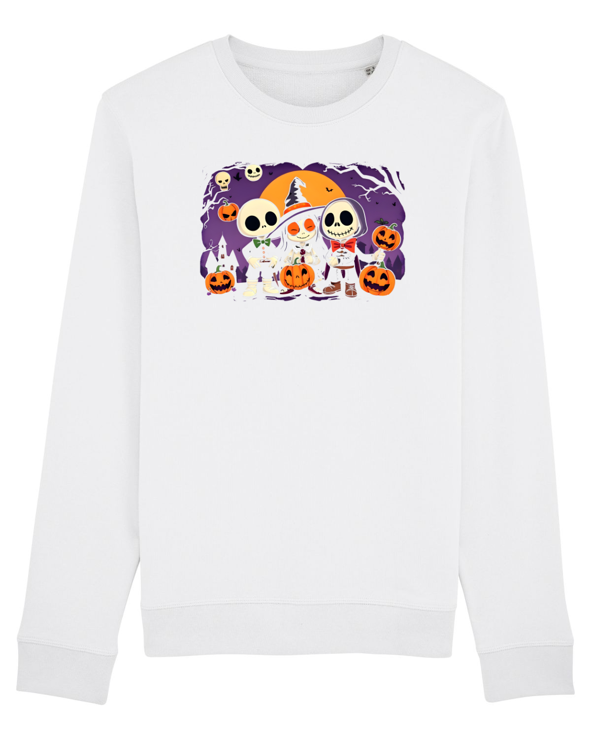 Bluză mânecă lungă Unisex Rise White