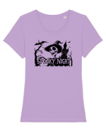 SPOOKY HALLOWEEN NIGHT - CRANIU _ VRAJITOARE - - LILIECI Tricou mânecă scurtă guler larg fitted Damă Expresser