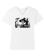 SPOOKY HALLOWEEN NIGHT - CRANIU _ VRAJITOARE - - LILIECI Tricou mânecă scurtă guler V Bărbat Presenter