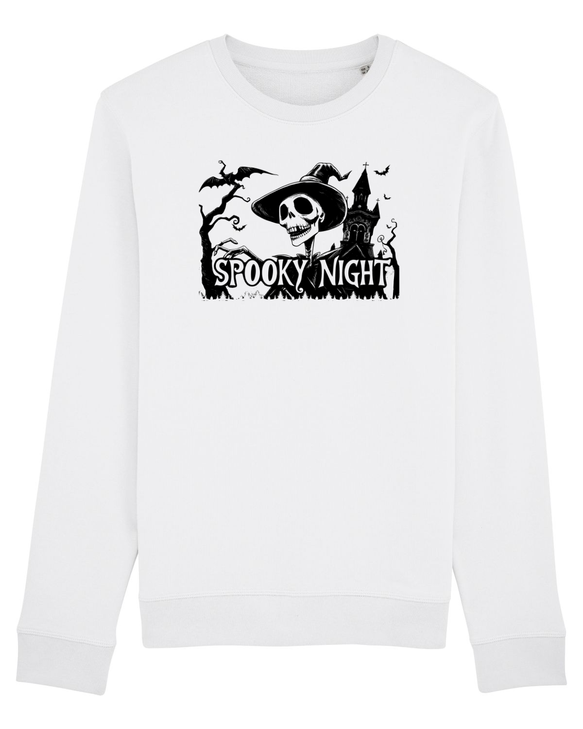 Bluză mânecă lungă Unisex Rise White