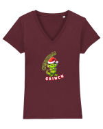Grinch Christmas  Tricou mânecă scurtă guler V Damă Evoker