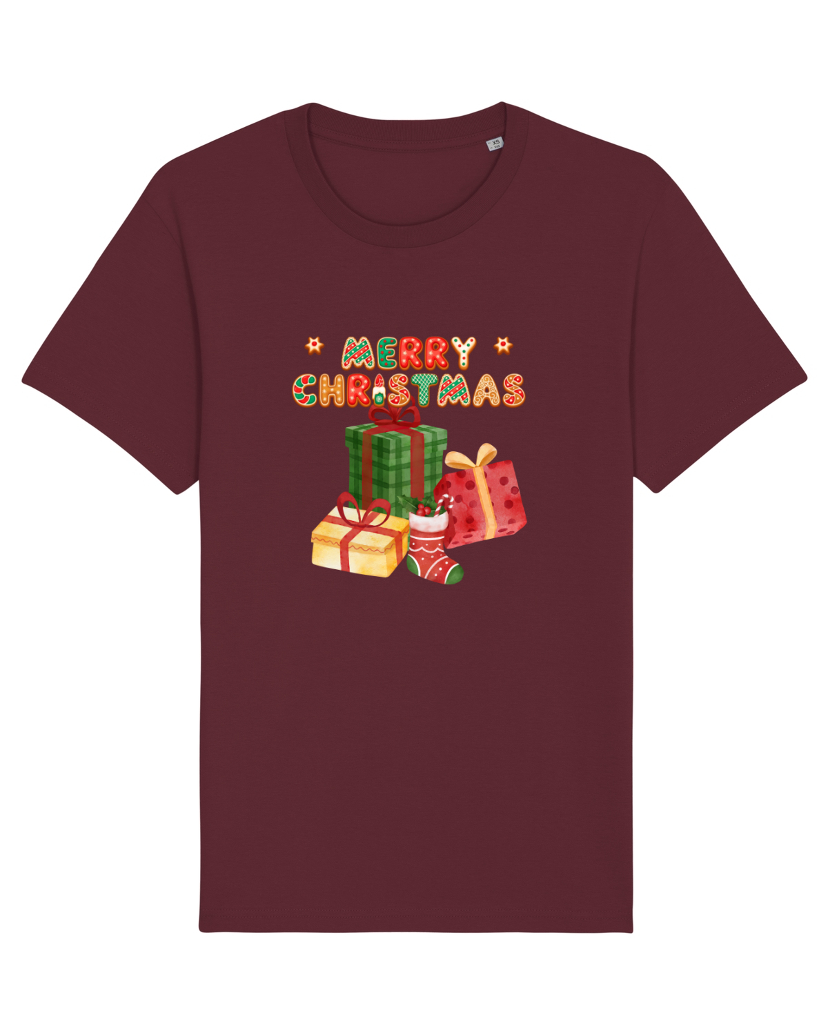 Tricou mânecă scurtă Unisex Rocker Burgundy