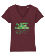 Nu deranja, numar cadouri  Tricou mânecă scurtă guler V Damă Evoker