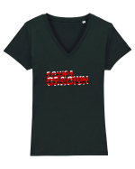 Echipa Craciun  Tricou mânecă scurtă guler V Damă Evoker