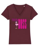 Lady boss Tricou mânecă scurtă guler V Damă Evoker
