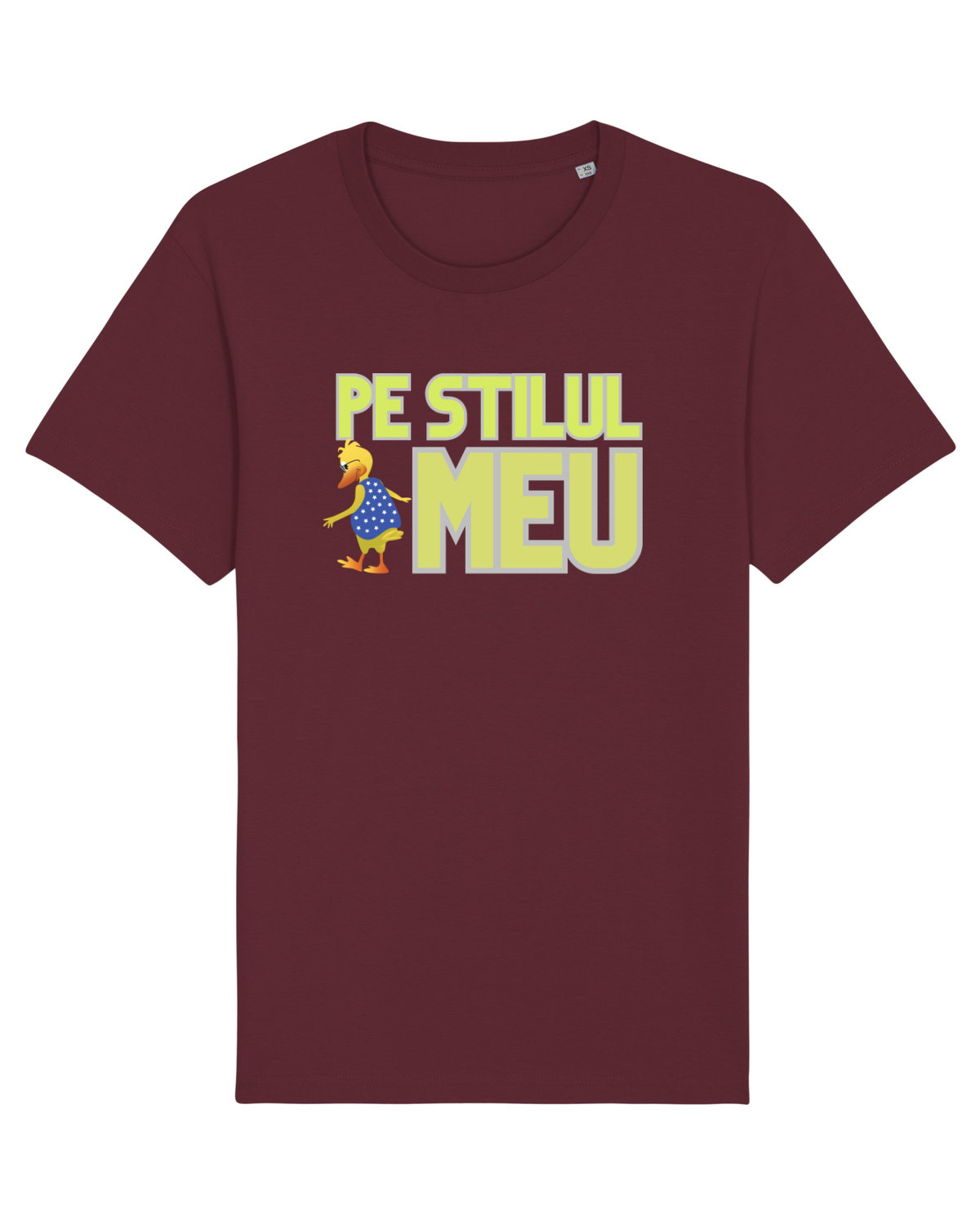 Tricou mânecă scurtă Unisex Rocker Burgundy
