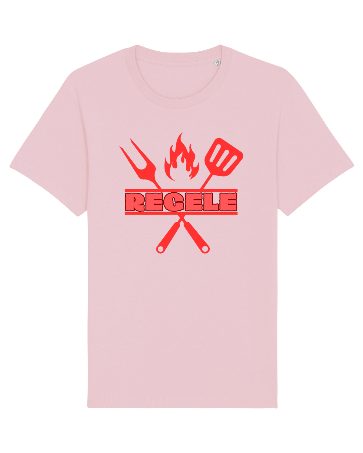 Tricou mânecă scurtă Unisex Rocker Cotton Pink