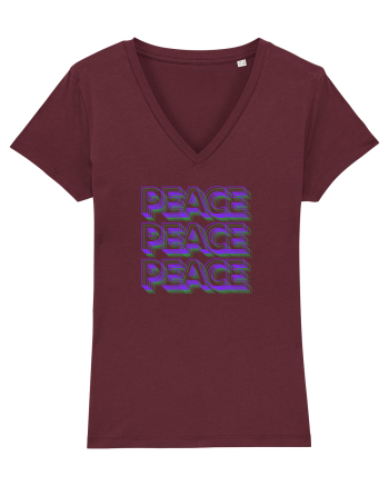 Peace Burgundy