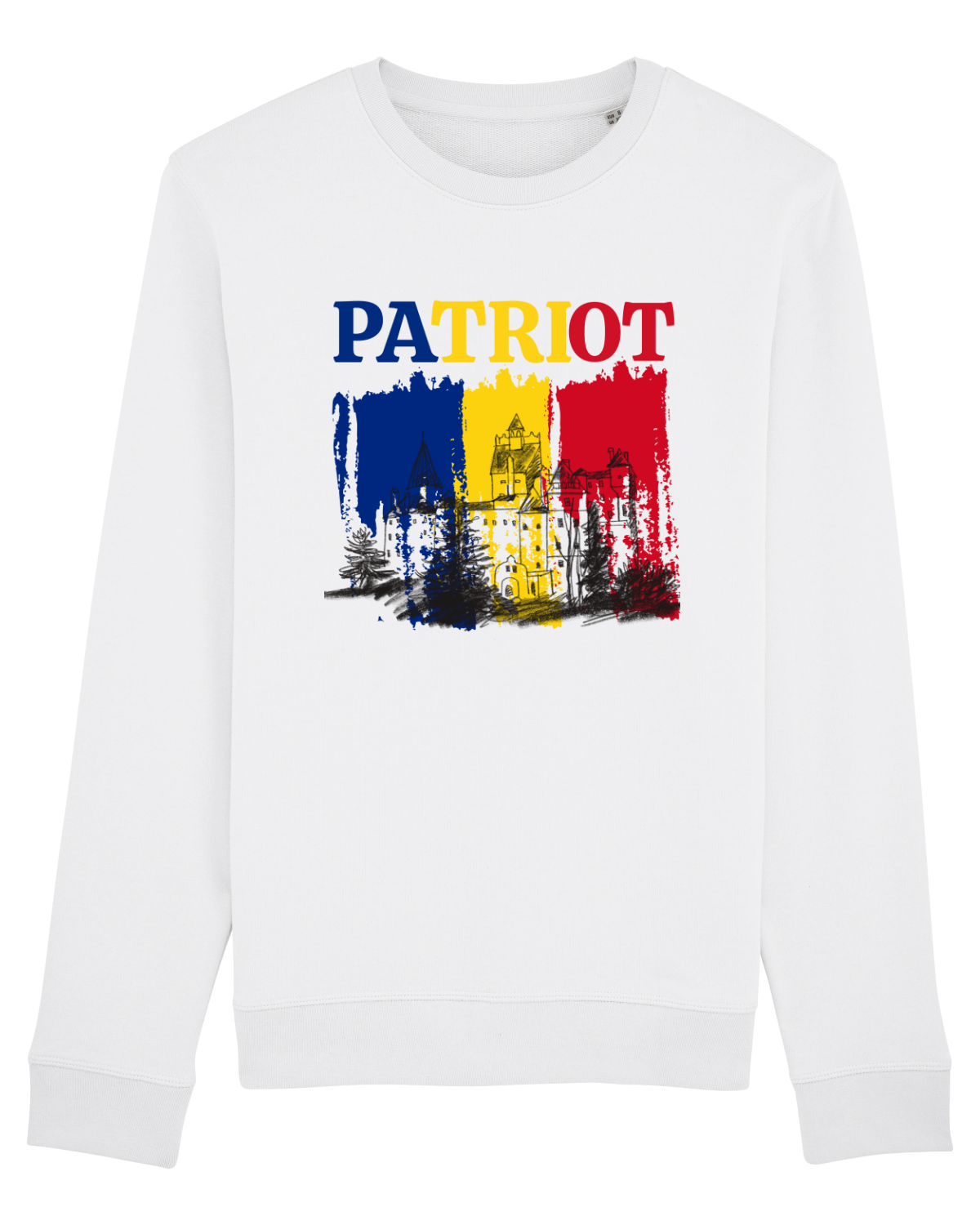 Bluză mânecă lungă Unisex Rise White