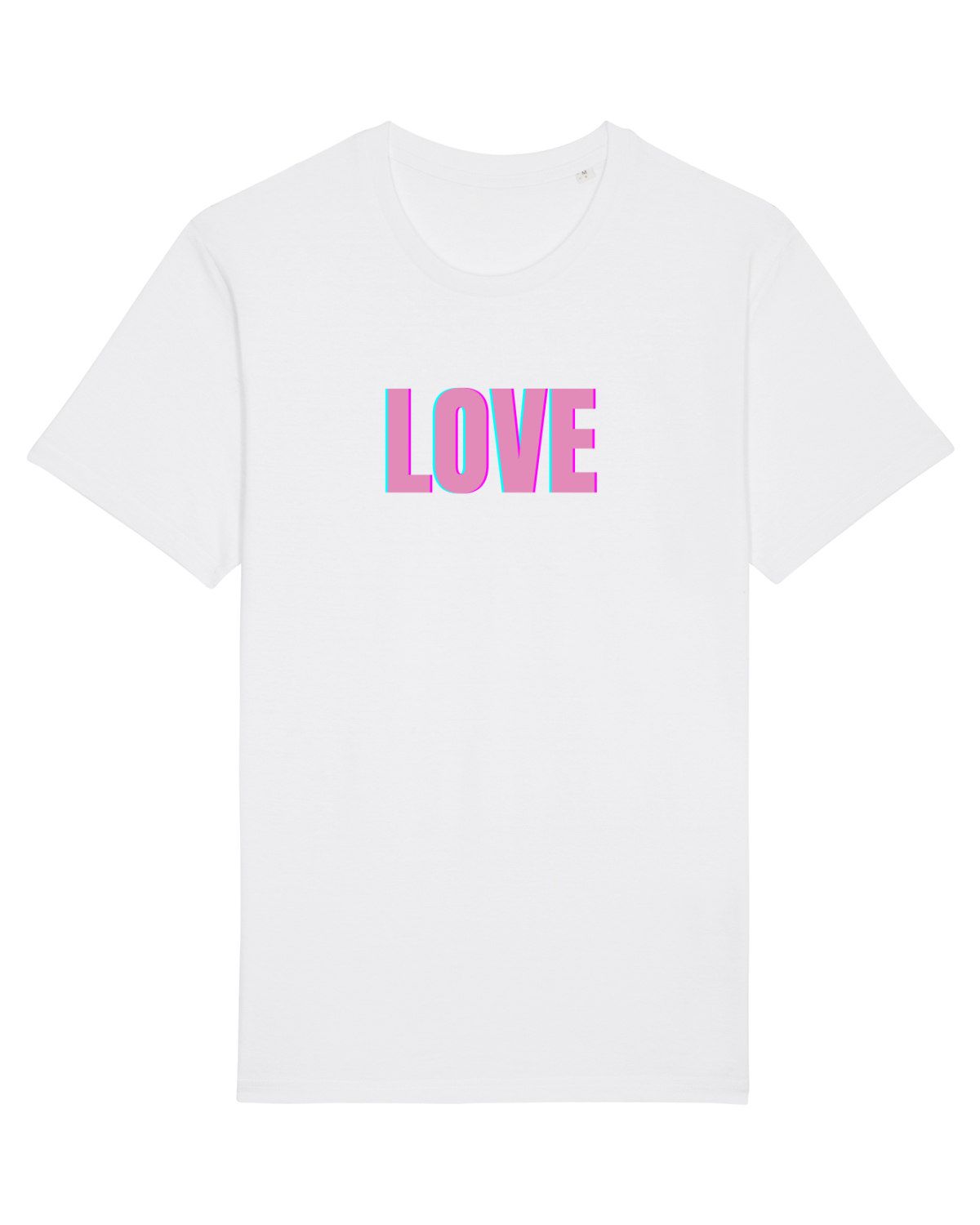 Tricou mânecă scurtă Unisex Rocker White