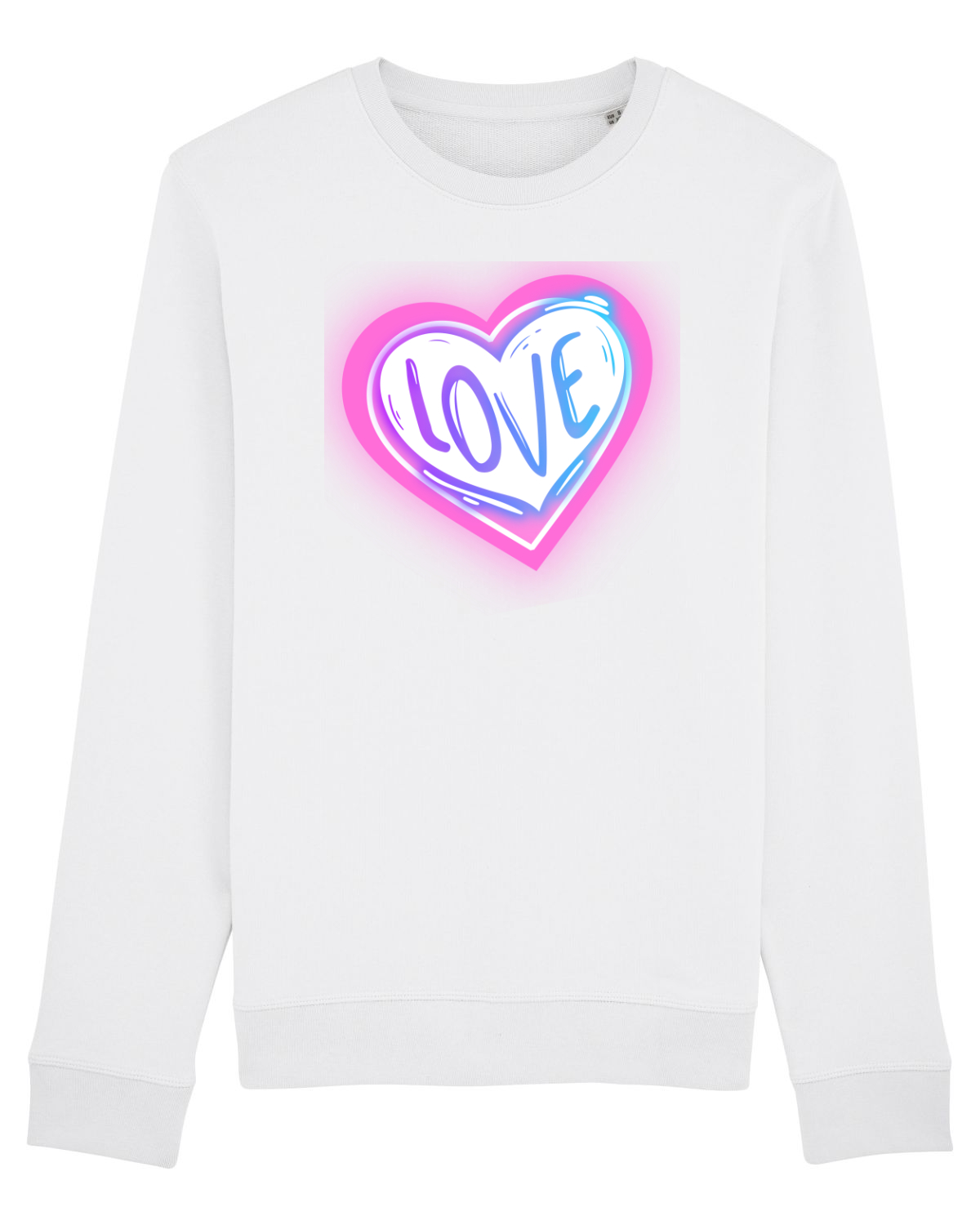 Bluză mânecă lungă Unisex Rise White