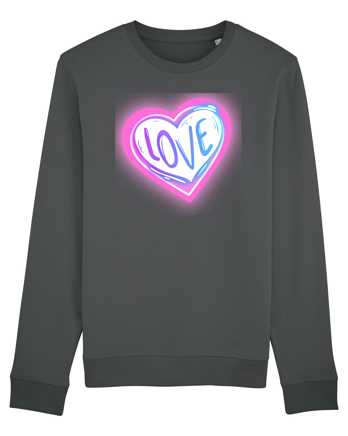 Bluză mânecă lungă Unisex Rise Anthracite