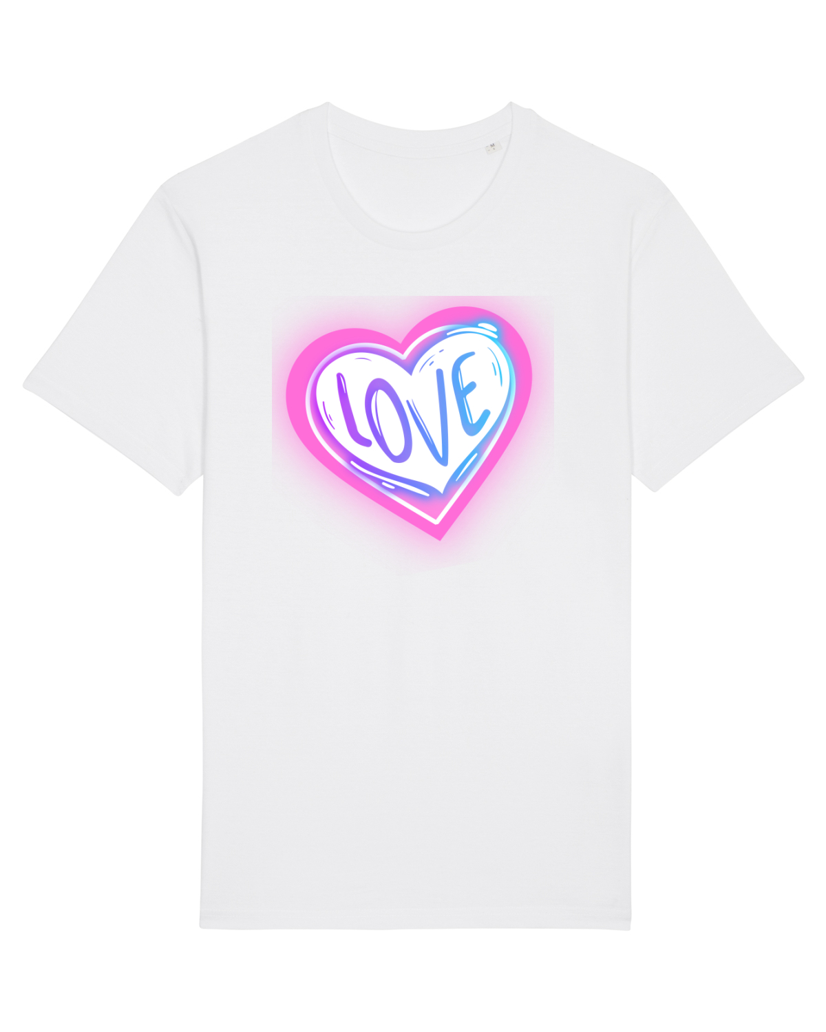 Tricou mânecă scurtă Unisex Rocker White
