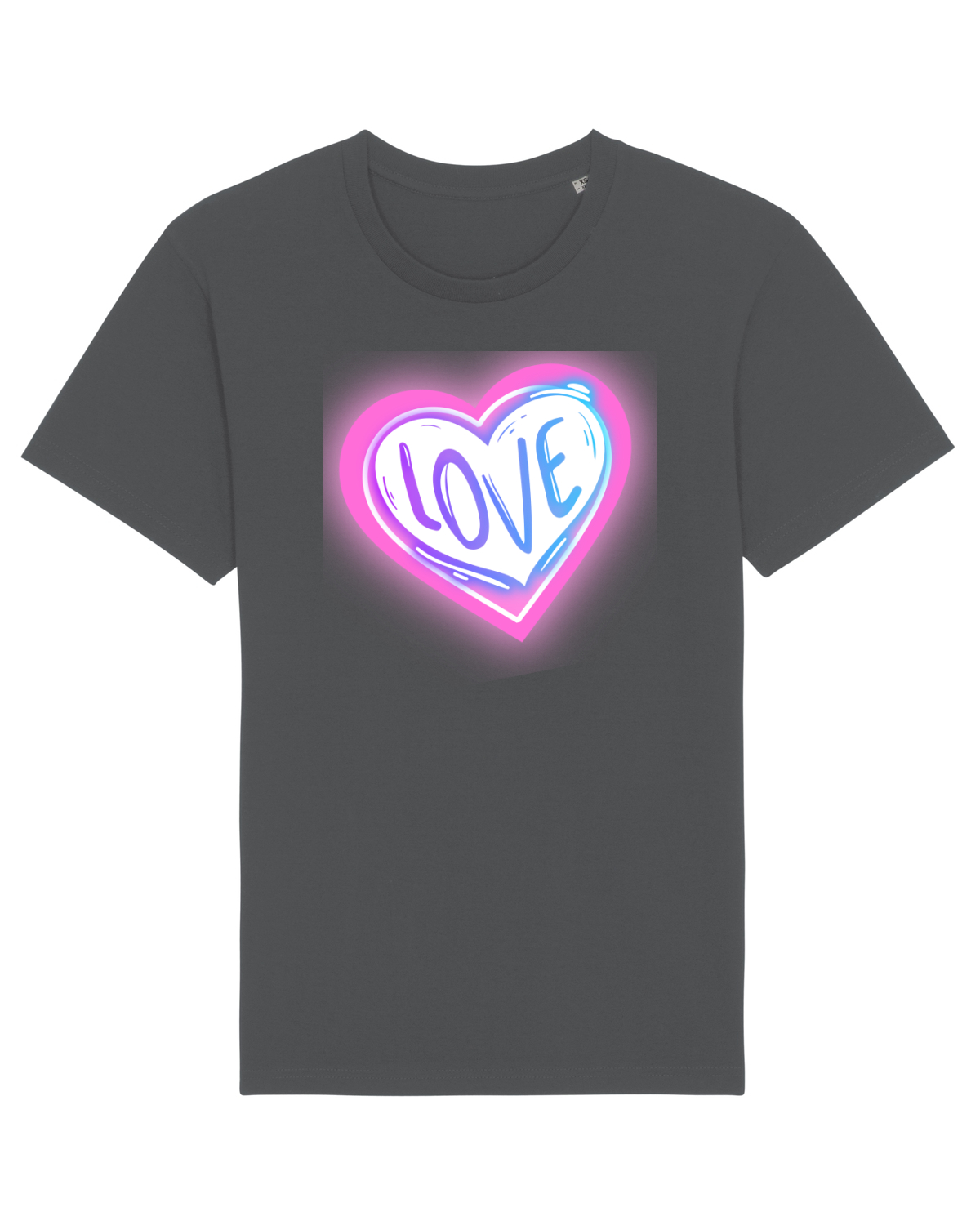 Tricou mânecă scurtă Unisex Rocker Anthracite
