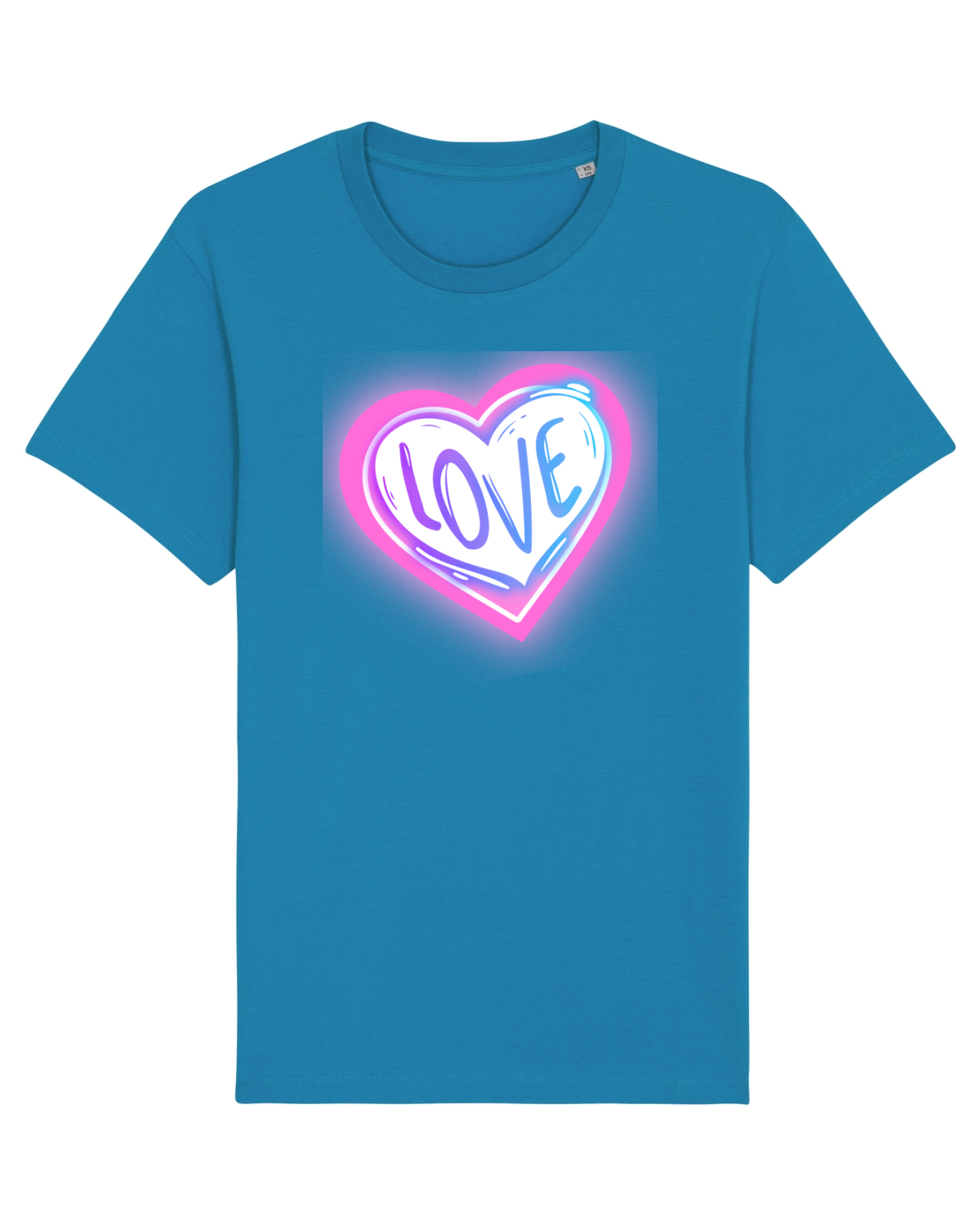 Tricou mânecă scurtă Unisex Rocker Azur