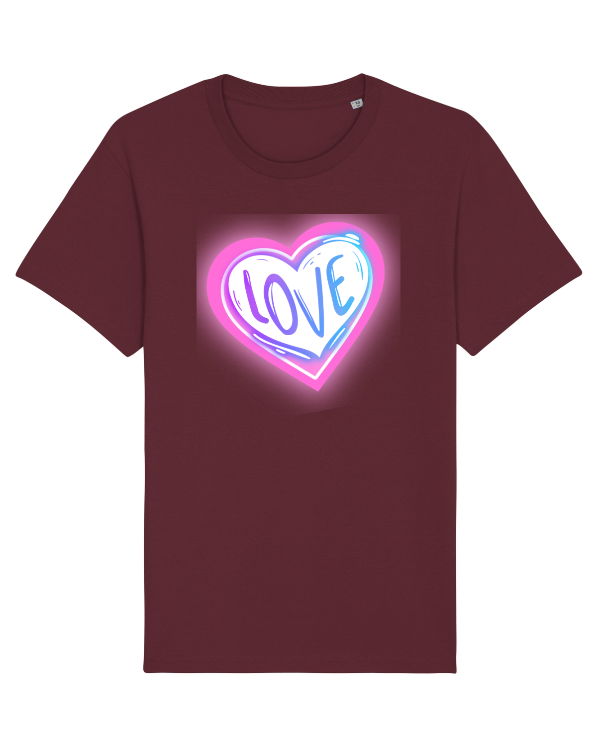 Tricou mânecă scurtă Unisex Rocker Burgundy