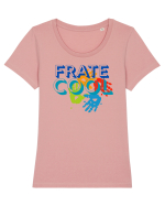 Frate cool Tricou mânecă scurtă guler larg fitted Damă Expresser